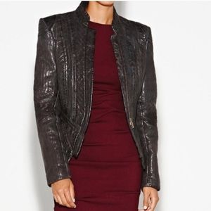 NWT Nicole Miller Artelier Leather Jacket, size S